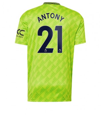 Manchester United Antony #21 Tredjedrakt 2022-23 Kortermet